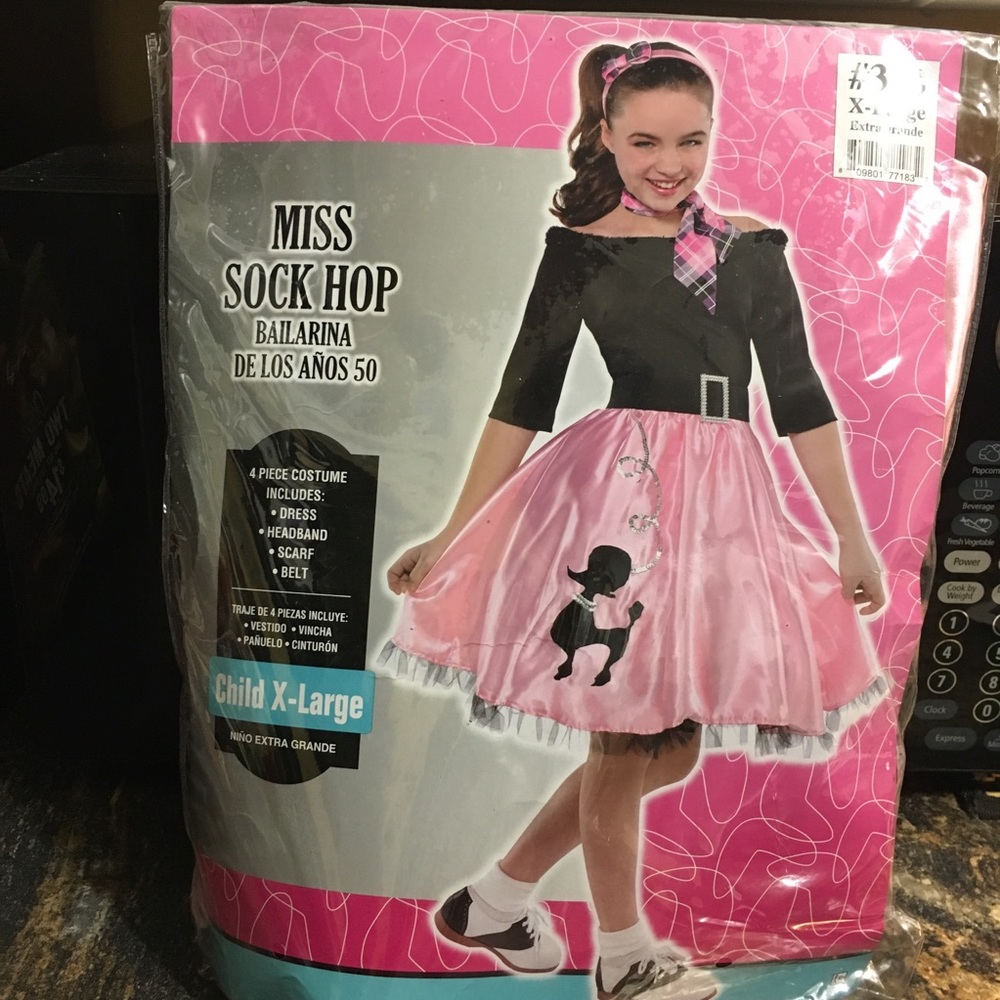 Girls Miss Sock Hop Costume - NWOT